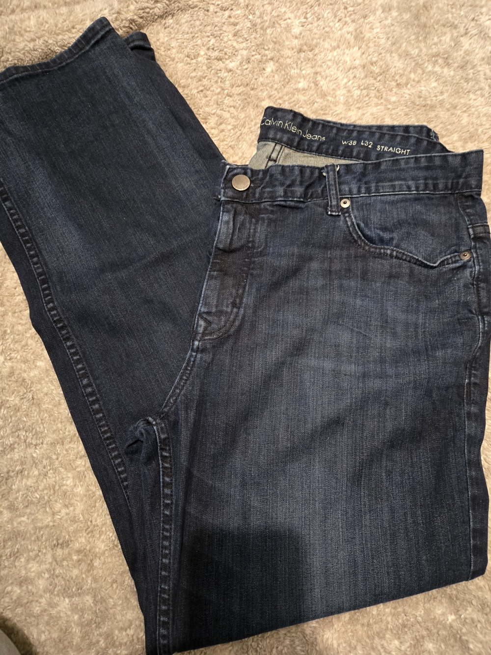 Calvin Klein Jeans Men’s Indigo Straight Leg Denim